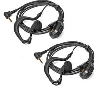2.5mm G-Shape Earphone with Mic 1 Pin Headset Walkie Talkie Compatible for Motorola TLKR T60 T61 T62 T81 T80 T82 Extreme Hunter HYT TC-320 Radio Earpiece (2pcs)