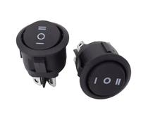 2/5pcs KCD1 20mm Round Switch 6PIN ON-OFF-ON 3 Position Rocker Switch 10A 125V(5pcs)