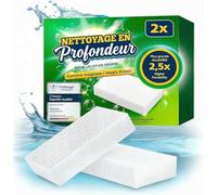 2,5X Plus Longue durée de Vie | Gomme Magique 2X - Nouveau : éponge Magique Extra Longue durée | Eponge Magique Mur Blanc enlève la saleté dans la Cuisine et la Salle de Bain
