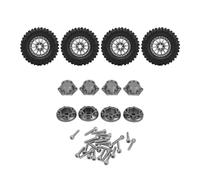 2,6 pouces RC Wheel Rims Tires Set Aluminium ALLIAL CRAWLER Wheel Rims Tires RC Car Accessoires Type A Pour l'escalade et la route (Tu colore)