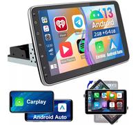 2+64G 10" Android 14 écran rotatif à 360° Carplay DAB+ 1DIN Autoradio GPS Navi WIFI BT USB FM