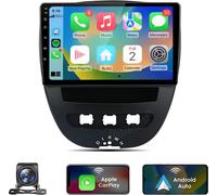 2+64G 10" Carplay Android 13 Autoradio Pour Peugeot 107 Citroën C1 Toyota Aygo 2005-2014 GPS Navi BT WIFI SWC DAB+ RDS USB DSP Avec caméra