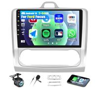 【2+64G】 8 cœurs Android 13 Autoradio pour Ford Focus Exi MT 2 3 Mk2/Mk3 2004-2011 avec Carplay Android Auto, Radio à écran Tactile 9" avec MirrorLink/BT/FM GPS/WiFi,DSP/EQ/HiFi/SWC+Caméra de recul