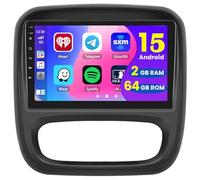 2+64G 9" Autoradio pour Renault Traffic 3 2014-2021 Opel Vivaro B 2014-2018 | Écran Tactile Wireless Carplay Autoradio 2 DIN GPS Bluetooth WiFi FM/RDS Caméra de Recul EQ Commandes au Volant USB 2+64G