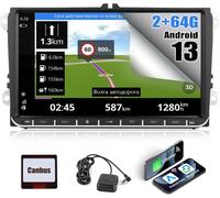 2+64G 9"" Navi Car Radio for VW Passat B6 B7 Golf 5 6 Jetta T5 Polo Touran Caddy Sharan Seat,Android 13 Wireless Carplay Bluetooth Radio with Android Auto WiFi GPS Mirror Link FM/RDS +Canbus