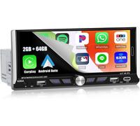 2+64g Android 13 Autoradio 1 Din Avec Navi,6,9 Pouces Voiture Radio Écran Tactile Avec Carplay Sans Fil Android Auto Wifi Rds Fm Mirror Link Bluetooth Et Usb