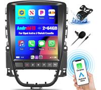 2+64G Android 13 Autoradio pour Opel Astra J/Buick Excelle XT GT 2006-2016 avec CarPlay Android Auto sans Fil, 9,7“ Écran Tactile avec GPS WiFi Lien Miroir Bluetooth FM RDS EQ SWC Caméra Arrière