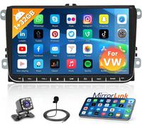 [2+64G] Android 13 Car Radio with 9 Inch IPS HD Touch Screen Car Radio with GPS Navi WiFi Bluetooth FM RDS Radio for VW Golf 5 6 Passat Polo Jetta Caddy T5