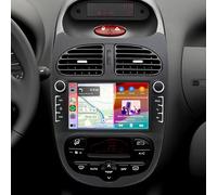 2+64G Android 14 Autoradio 2 Din pour Peugeot 206 206CC 206SW 2000-2008, 7 inch Bildschirm Radio avec Navi Bluetooth Autoradio avec Wireless Carplay GPS Navi Backup Camera Mirror Link GPS WiFi FM RDS