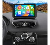2+64G Android 15 Autoradio Compatible avec Renault Clio 3 2005-2014 avec sans Fil CarPlay Android Auto 9 Pouces Radio Stéréo avec Navigation GPS Bluetooth Wi-FI AM FM RDS Lien Miroir