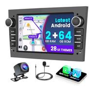 [2+64G] Android Autoradio pour Opel Astra Antara Vectra Corsa Zafira Meriva Vivaro Combo avec sans Fil Carplay Android Auto, Ecran Tactile 7 Pouces avec Bluetooth/WiFi/GPS/Caméra de Recul/FM/RDS/SWC