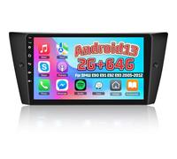 [2+64G] Autoradio Android 13 pour BMW E90 E91 E92 E93 2005-2012 avec sans Fil Carplay & Android Auto, Radio Tactile 9 Pouces avec WiFi GPS Mirror Link DSP FM/RDS Radio SWC+ AHD Caméra de Recul