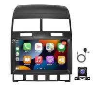 2+64G Autoradio Android 2 Din pour Touareg 2003-2010, 9 Pouces Dab Autoradio écran Tactile Récepteurs multimédia GPS Navigation avec Wireless Carplay Bluetooth WiFi FM RDS Radio Caméra Recul