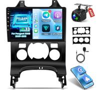 2+64G Autoradio pour Peugeot 3008 2009-2015 - sans Fil Carplay & Android Auto - Autoradio 9 Pouces Android 13 avec WiFi GPS EQ FM RDS + AHD Caméra de recul&Mic