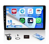 【2+64G】 CAMECHO Android 13 Carplay Autoradio pour Opel Astra H/Zafira B/Corse C D avec Navi Android Auto, 9" Double Din Écran Tactile WiFi Bluetooth MirrorLink RDS +Canbus+Caméra de Recul+Mic