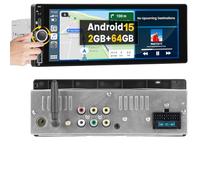 [2+64GB] Android 1 Din Autoradio Wireless Carplay, Ecran Tactile 6,9 Pouces Bluetooth Poste Radio Voiture avec GPS Navi, WiFi, Android Auto, Mirror Link, EQ, FM RDS