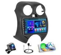 2+64GB Android 15 Autoradio pour Nissan MICRA MK4 K13 2010-2017 Radio Carplay Android Auto sans Fil Hikity Écran Tactile 9 Pouces Bluetooth Stéréo WiFi RDS USB + Caméra de Recula