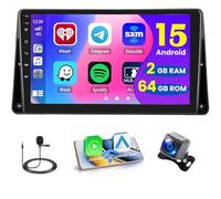 2+64GB Android 15 Autoradio Wireless Carplay pour Renault Kangoo 2013-2020, Nissan NV250 2013-2021 Android Auto 9 Pouces Bluetooth Tactile Écran Poste Radio Voiture GPS, Caméra de Recul, FM RDS