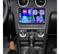 2+64GB Android Autoradio pour Audi A3 8P 2003-2012/S3 2006-2012/RS3 2011-2012 Wireless Carplay Android Auto 9 Pouces Ecran Tactile Bluetooth Poste Radio Voiture avec Caméra de Recul, GPS, WiFi, FM RDS