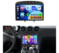 2+64GB Android Autoradio pour Peugeot 308 408 2007-2015 Wireless Carplay Android Auto, 9 Pouces Touchscreen Radio Voiture avec Bluetooth/GPS/Caméra Arrière/FM/WiFi/SWC/26UI