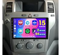 2+64GB Android Autoradio Wireless Carplay pour Opel Astra H, Zafira B, Corse C D, Tactile Écran 9 Pouces Bluetooth Poste Radio Voiture Android Auto Caméra de Recul, Radio avec GPS WiFi EQ FM RDS