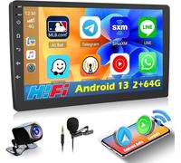 2+64Gb Autoradio 2 Din Android 13-Sans Fil Carplay&Android Auto-Radio Android Gps Avec Caméra De Recul+Micwifi Hifi Bluetooth Rds S