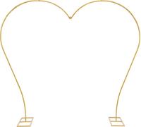 2,65x2,35cm grand mariage arc métal rose cabine photo fleurs ballon porte arc cadre de fond (or,en forme de cœur) pour anniversaire fête Noël