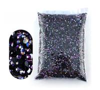 2-6mm Résine Non Hot Fix Strass Cristaux à Dos Plat Strass Pierres-rouge violacé AB-4mm 5000pièce