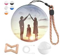 2.7" Crystal Ball Video Player, Memory Orb Christmas Ornament, Ball-Dispensing Light Stand, Personalized Uploadable Videos & Photos (White,1pc)