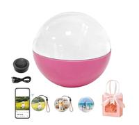 2.7" Memory Sphere, Memory Orb, 3D Memory Sphere Ball, Crystal Ball Digital Video Display Supports Wifi, Memory Sphere Lamp Customizable LED Photo & Video, for Couples,Pets, Memory Gift (Pink)