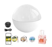 2.7" Memory Sphere, Memory Orb, 3D Memory Sphere Ball, Crystal Ball Digital Video Display Supports Wifi, Memory Sphere Lamp Customizable LED Photo & Video, for Couples,Pets, Memory Gift (White)