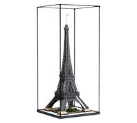 2,781/5,000 Grande vitrine en Acrylique pour Lego 10307 Tour Eiffel, boîte de Rangement Transparente, en Alliage, Anti-poussière, Dimensions : 60 x 60 x 155 cm (sans modèle) (Black Base)