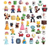 (2-7cm,48 Mario)Princess Poison Mushroom PVC Figure Cake Baking Decoration 18 Styles Anime Doll 2-7cm Height