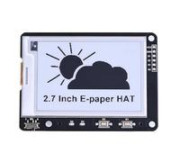 2.7inch E-Ink Display Hat for Raspberry Pi/Raspberry Pi Pico/Jetson Nano/Arduino/STM32 264X176 2.7-inch E-Paper Hat Two Color Black White SPI Interface