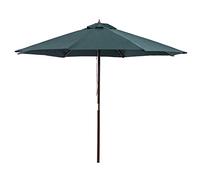 2.7M Garden Outdoor Patio Sun Shade, Large Garden Parasol in Aluminium Umbrella Canopy Lightweight Sturdy Protective for Beach/Pool/Patio/Outdoor Shelter Tent,Red