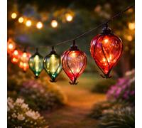 2.7m Solaire Ballon LED Multi Fonction Suspendu Extérieur Multicolore Guirlandes