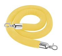2.8 Cm Thick Velvet Crowd Control Rope Barrier,Hotels/Theaters VIP Stanchion Rope, with Metal Hooks, for Opening Ceremony(Yellow,3m/9.8ft/118inch)