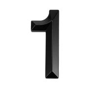 2.8in 3D Numéro de maison en ABS,numéro de maison autocollant,pour porte,boîte aux lettres,intérieur et extérieur,protection contre la corrosion et la rouille,résistant aux intempéries 7cm(Noir 1)