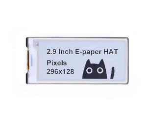 2.9inch E-Ink Display Module Hat, 296x128 Resolution, SPI Interface, for Raspberry Pi, Arduino, STM32, Low Power E-Paper Screen, Demo Codes for Graphics & Text Display,Partial Refresh Support
