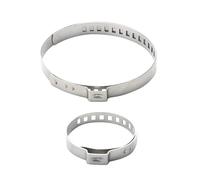 2 à 10 colliers de serrage universels for soufflet cardan (10-200 mm) for arbre transmission, en acier inoxydable, réglables, sertir(45-65mm(4pcs))