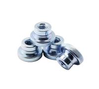 2 à 10 écrous moletés GB806 M2,5 M3 M4 M5 M6 M8 M10 en acier zingué nickelé, moletés par étapes, à serrage manuel(Blue zinc plated,M10 2PCS)