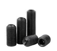 2 à 20 vis sans tête à filetage fin M6, M8, M10 et M12, en acier noir 12.9, pas de 0,75/1/1,5 mm.(M12x1.5x20mm-2pcs)