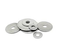 2 à 50 pièces M2.5 M3 M4 M5 M6 M8 M10 M12 M14 M16 A2-70 304 en acier inoxydable de grande taille surdimensionnée, rondelle plate plus large, joint uni. Accessoires quincaillerie(50pcs M3)
