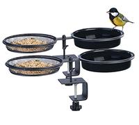 2 abreuvoirs et mangeoires à oiseaux avec support à pince [Royal Gardineer]