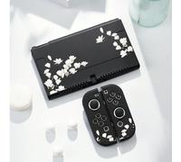 2 accessoires 2025 nouveaux, étui/housse de protection à imprimé floral blanc, compatible avec Switch 2/Switch NS/Switch OLED/Lite, compatible avec la console Switch 2/Switch, ensemble complet incluan