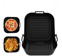 2 Accessoires Air Fryer pour Ninja Dual 6,2l,Plat Air Fryer Accessoires,Réutilisable Airfryer Accessoires pour Philips 2000 Série NA230,Cecotec Cosori Turbo Blaze