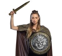 2 ACCESSOIRES CHEVALIER ÉPÉE 47CM BOUCLIER 44CM