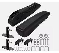 2 Accoudoirs de Siège Avant Gauche et Droit Cuir PU Noir Réglable Universel Pour Voiture Fourgon Camion Camping-car Utilitaire