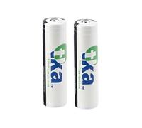 : 2 accus lithium-ion type 18650, 3,7 V, 2 000 mAh