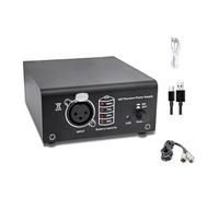 2. Adaptateur secteur 48 V avec connecteurs 3 broches et écran LED pour utilisation en studio/sur le terrain. Alimentation pour mobile